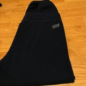 Soffe Capri sweatpants. Size large Navy blue